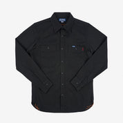 IHSH-395-BLK - 7oz Fatigue Cloth Work Shirt - Black