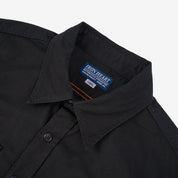 IHSH-395-BLK - 7oz Fatigue Cloth Work Shirt - Black