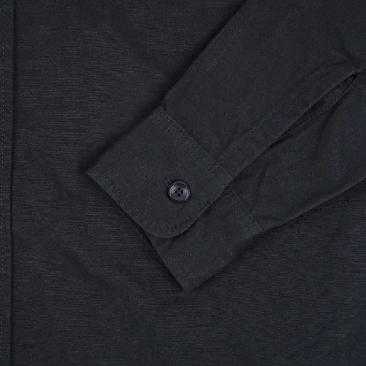 IHSH-395-BLK - 7oz Fatigue Cloth Work Shirt - Black