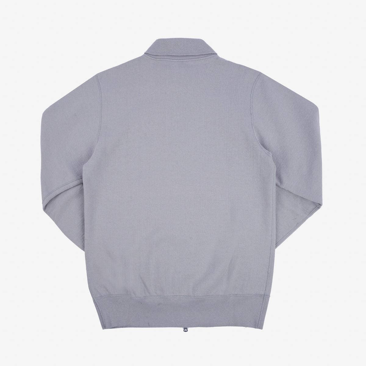 IHSW-11-GRY - 14oz Ultra Heavyweight Loopwheel Cotton Zip Up Sweater - Grey
