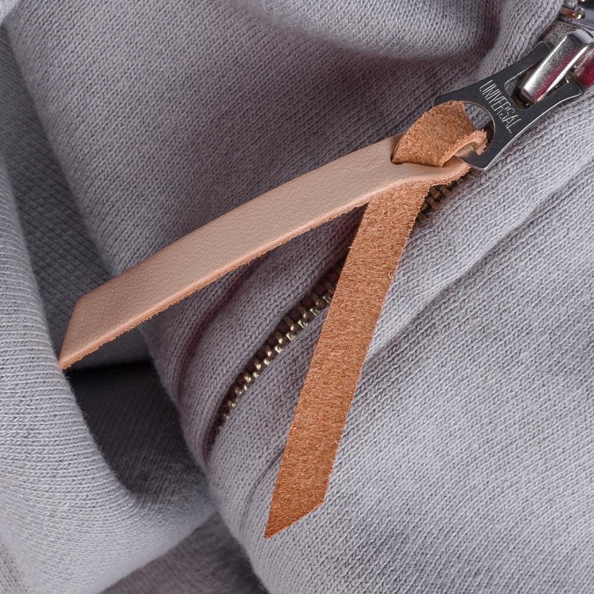 IHSW-11-GRY - 14oz Ultra Heavyweight Loopwheel Cotton Zip Up Sweater - Grey
