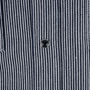 Image showing the IHSH-365-IND -8oz Herringbone Hickory Stripe Sawtooth Western Shirt - Indigo which is a Shirts described by the following info Iron Heart, Released, Shirts, Tops and sold on the IRON HEART GERMANY online store