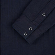 Image showing the IHSH-368-IND - 14oz Double Cloth Western Shirt - Indigo which is a Shirts described by the following info Iron Heart, Released, Shirts, Tops and sold on the IRON HEART GERMANY online store