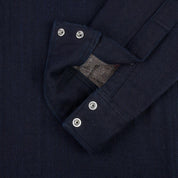 Image showing the IHSH-368-IND - 14oz Double Cloth Western Shirt - Indigo which is a Shirts described by the following info Iron Heart, Released, Shirts, Tops and sold on the IRON HEART GERMANY online store