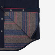 Image showing the IHSH-368-IND - 14oz Double Cloth Western Shirt - Indigo which is a Shirts described by the following info Iron Heart, Released, Shirts, Tops and sold on the IRON HEART GERMANY online store