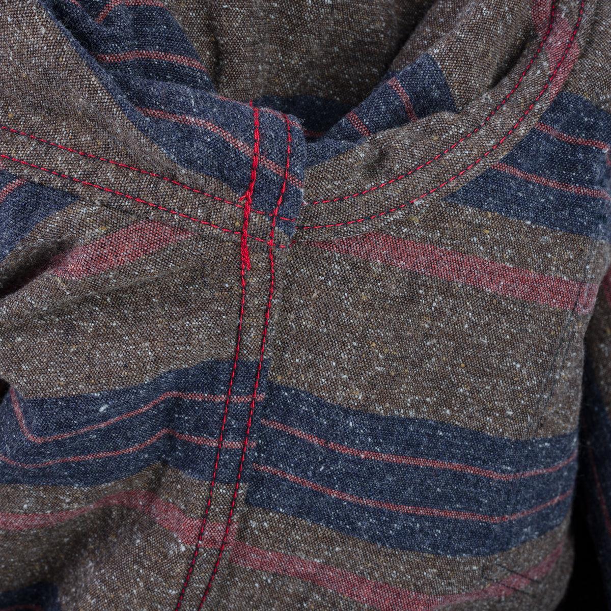 Image showing the IHSH-368-IND - 14oz Double Cloth Western Shirt - Indigo which is a Shirts described by the following info Iron Heart, Released, Shirts, Tops and sold on the IRON HEART GERMANY online store