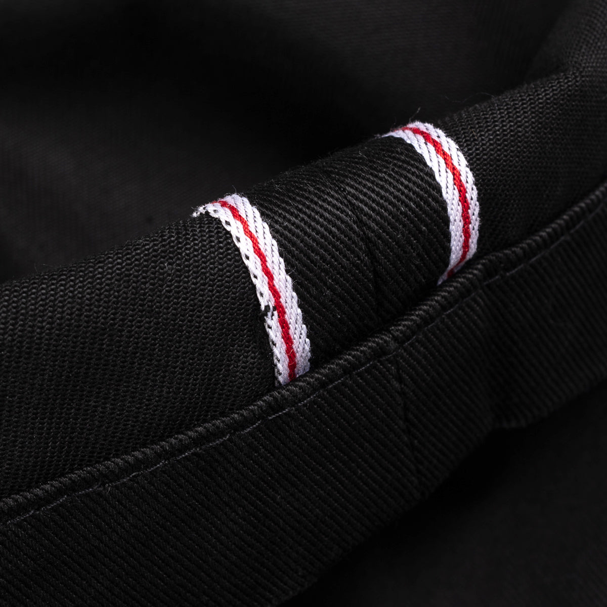 IH-721-BLK - 9oz Mercerised Selvedge Cotton Slim Tapered Chino - Black