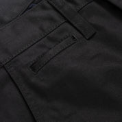 IH-721-BLK - 9oz Mercerised Selvedge Cotton Slim Tapered Chino - Black