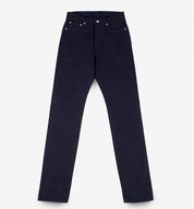 IH-888S-14II - 14oz Selvedge Denim Medium/High Rise Tapered Jeans - Indigo/Indigo