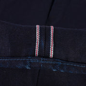 IH-888S-14II - 14oz Selvedge Denim Medium/High Rise Tapered Jeans - Indigo/Indigo
