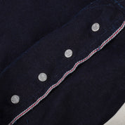 IH-888S-14II - 14oz Selvedge Denim Medium/High Rise Tapered Jeans - Indigo/Indigo