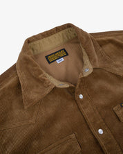 IHSH-398-CAM - 11oz Corduroy Western Shirt - Camel