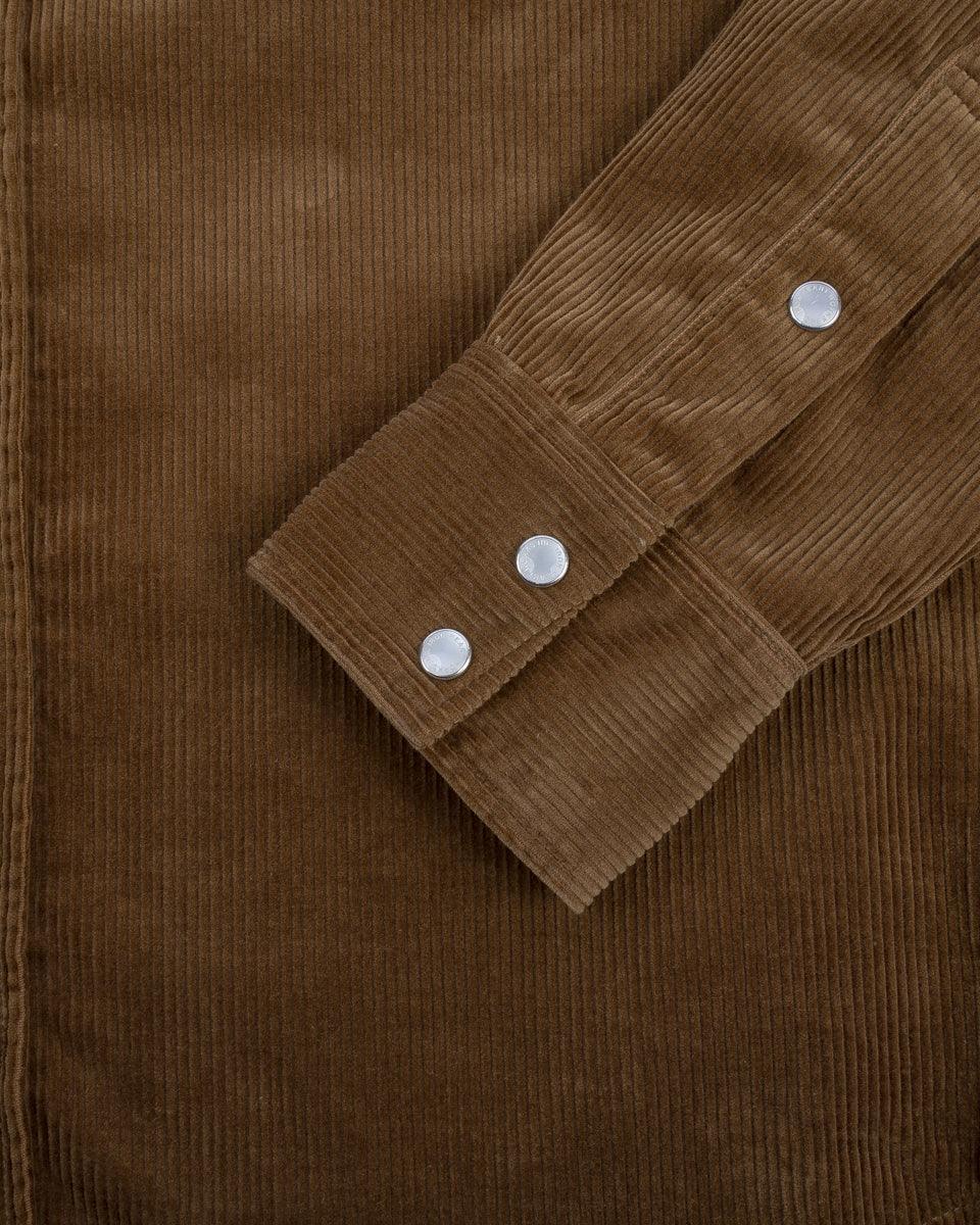 IHSH-398-CAM - 11oz Corduroy Western Shirt - Camel