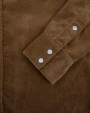 IHSH-398-CAM - 11oz Corduroy Western Shirt - Camel