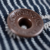 IHJ-141-IND - 10.5oz Narrow Stripe Hickory Type I - Indigo