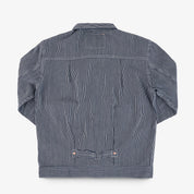 IHJ-141-IND - 10.5oz Narrow Stripe Hickory Type I - Indigo