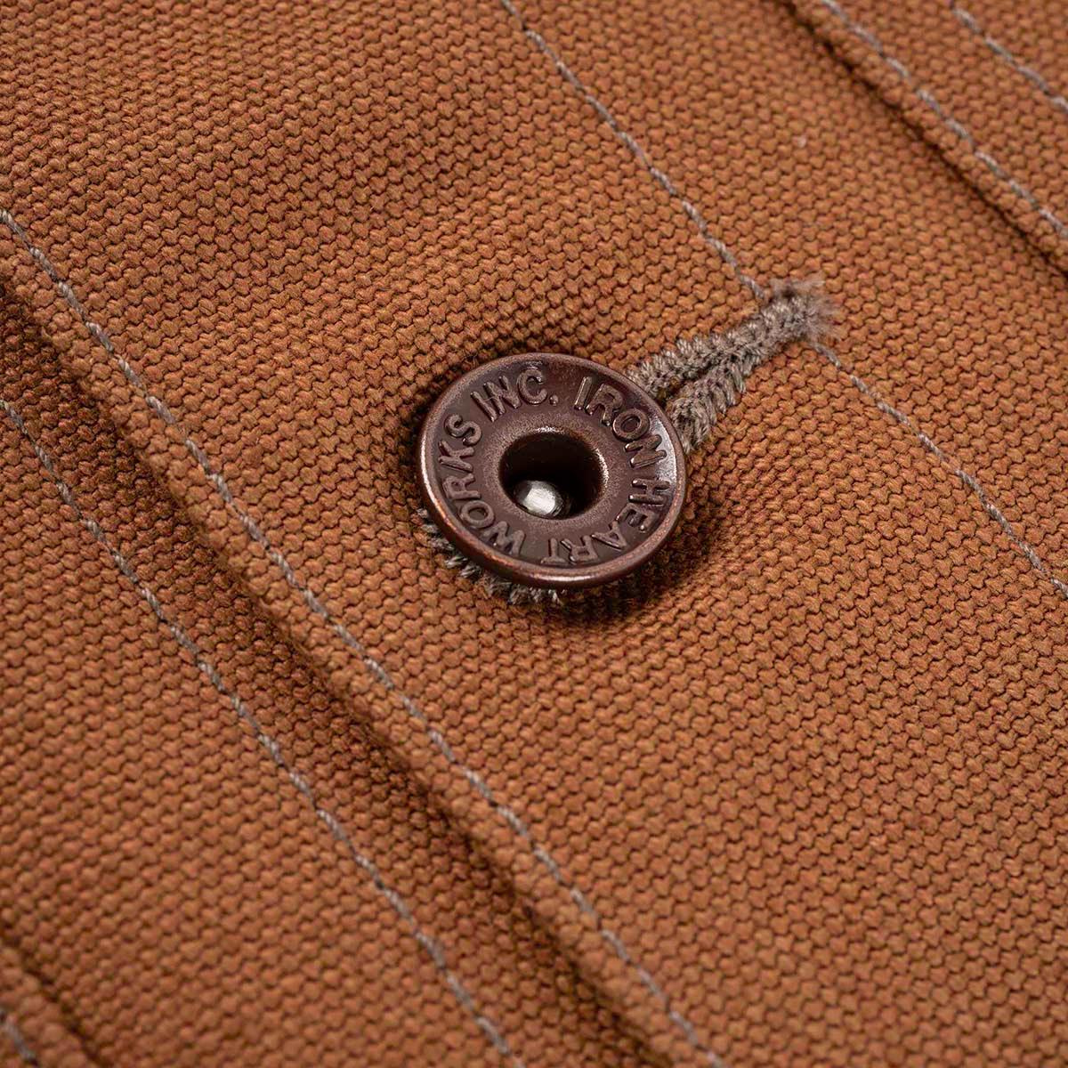 IHV-03-BRN - 17oz Cotton Duck Work Vest - Brown