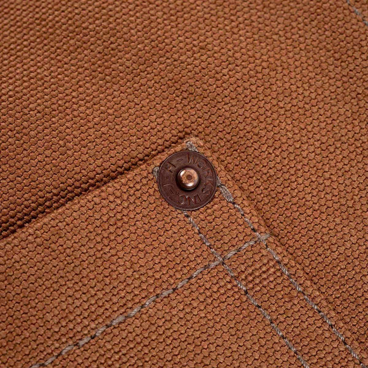 IHV-03-BRN - 17oz Cotton Duck Work Vest - Brown