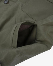IHM-45-GRN - Oiled Whipcord A2 Deck Jacket - Army Green