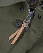 IHM-45-GRN - Oiled Whipcord A2 Deck Jacket - Army Green