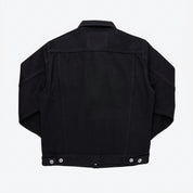 IH-526-SBG - 21oz Selvedge Denim Type III Jacket - Superblack (Fades To Grey)
