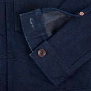 IHJ-140-IG - 19oz Selvedge Denim Type I Jacket - Indigo/Grey