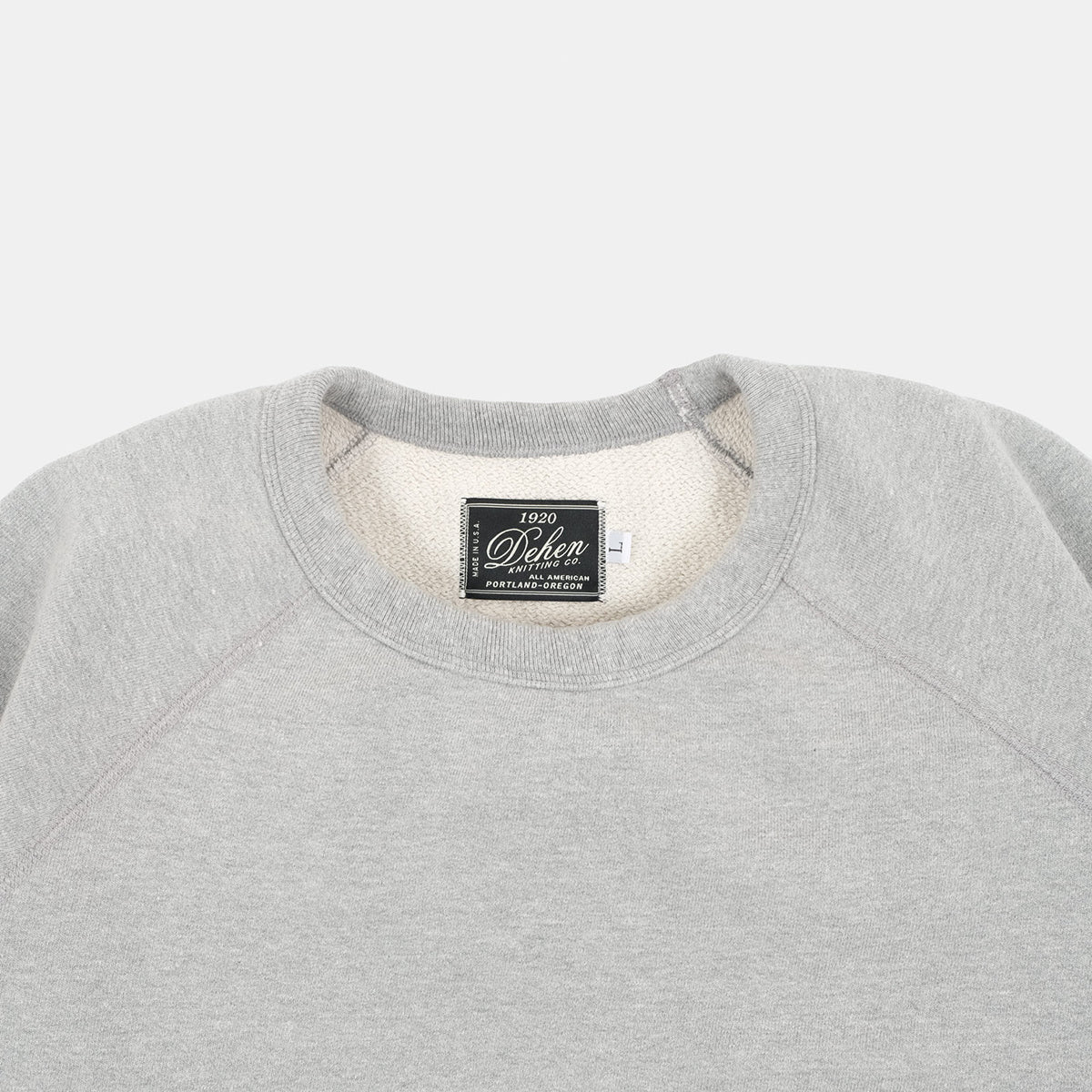 DE-HDC01-GRY - DEHEN 1920 Heavy Duty Crew Sweatshirt - Heather Grey