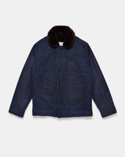 DE-N1-US-NAV - Dehen 1920 Waxed Canvas N-1 Deck Jacket - Navy
