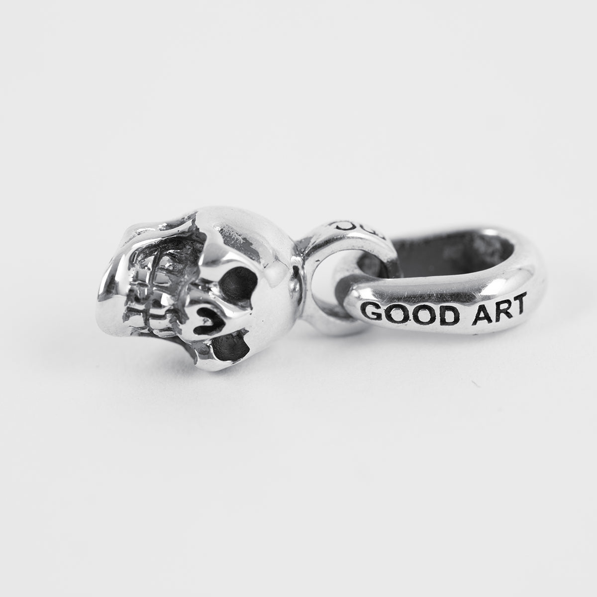 GA-JACK-SKULL-2A - GOOD ART HLYWD Jack Skull Pendant 2A - Sterling Silver