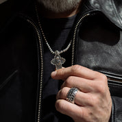 GA-JIMMY-CROSS-PEN-AA - GOOD ART HLYWD Jimmy Cross Pendant AA - Sterling Silver