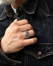 GA-M25-RING-SI - GOOD ART HLYWD Model 25 Ring - Sterling Silver