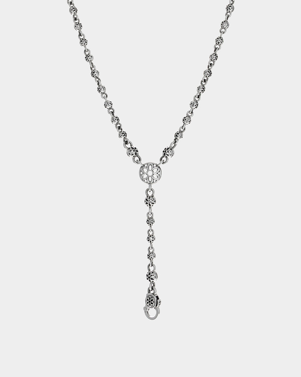 GA-OYSTER-CHAIN - GOOD ART HLYWD Oyster Rosary Necklace - Sterling Silver