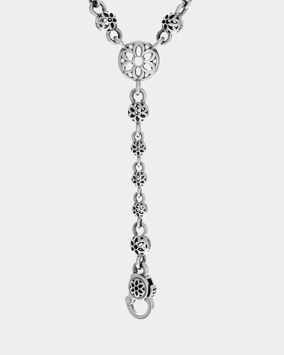 GA-OYSTER-CHAIN - GOOD ART HLYWD Oyster Rosary Necklace - Sterling Silver