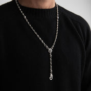 GA-OYSTER-CHAIN - GOOD ART HLYWD Oyster Rosary Necklace - Sterling Silver