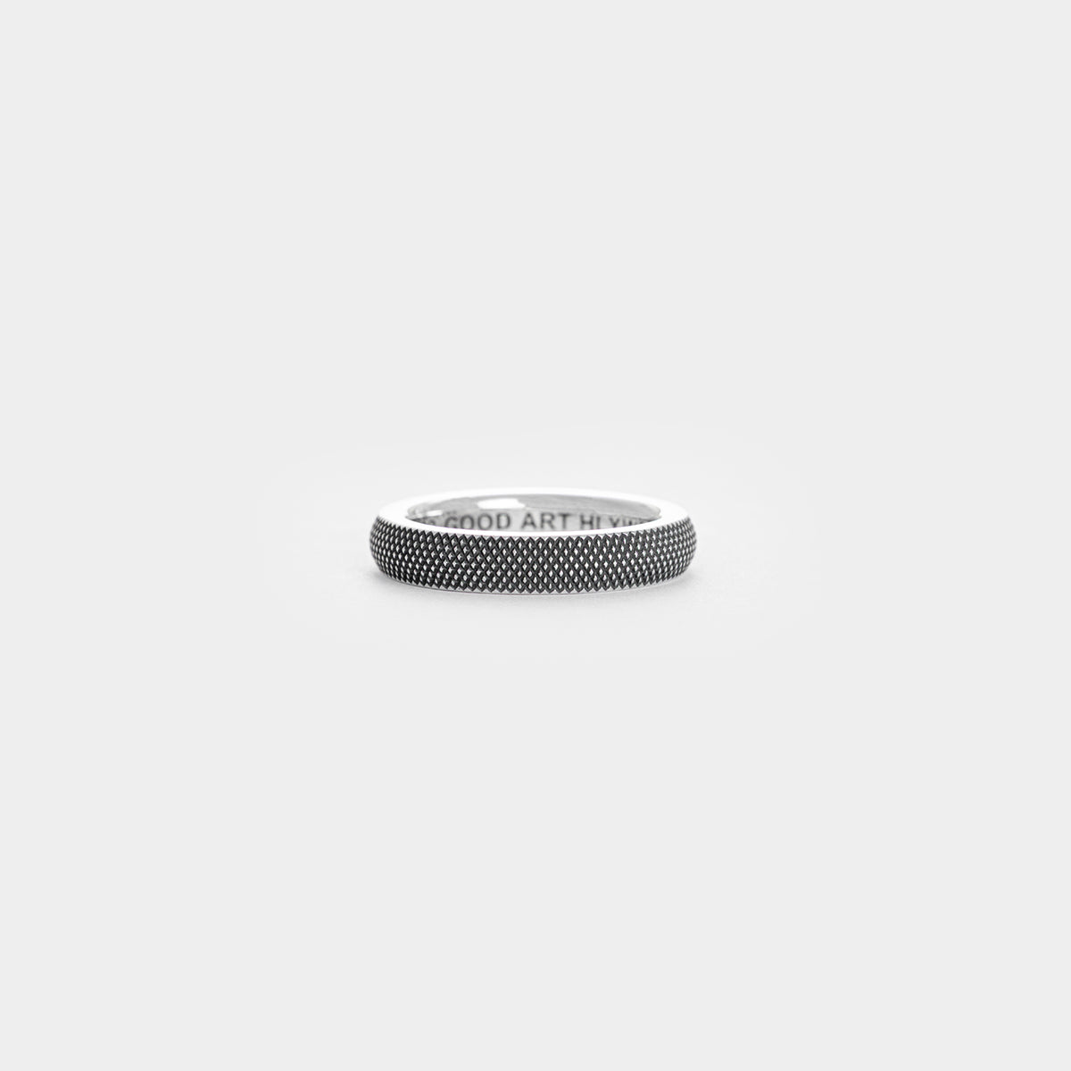 GA-SPACER-RING-GB - GOOD ART HLYWD Spacer Ring Goosebumps - Sterling Silver