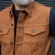 IH-2526V - 17oz Duck Modified Type III Vest - Brown