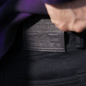 IH-634S-SB - 21oz Selvedge Denim Straight Cut - Superblack Non-Fade