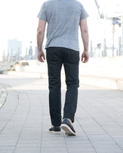 IH-666S-SB - 21oz Selvedge Denim Slim Straight Cut - Superblack Non-Fade