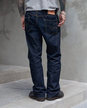 IH-684S-16-GER - Iron Heart Germany 16oz Vintage Selvedge Denim Relaxed Cut Jeans - Indigo
