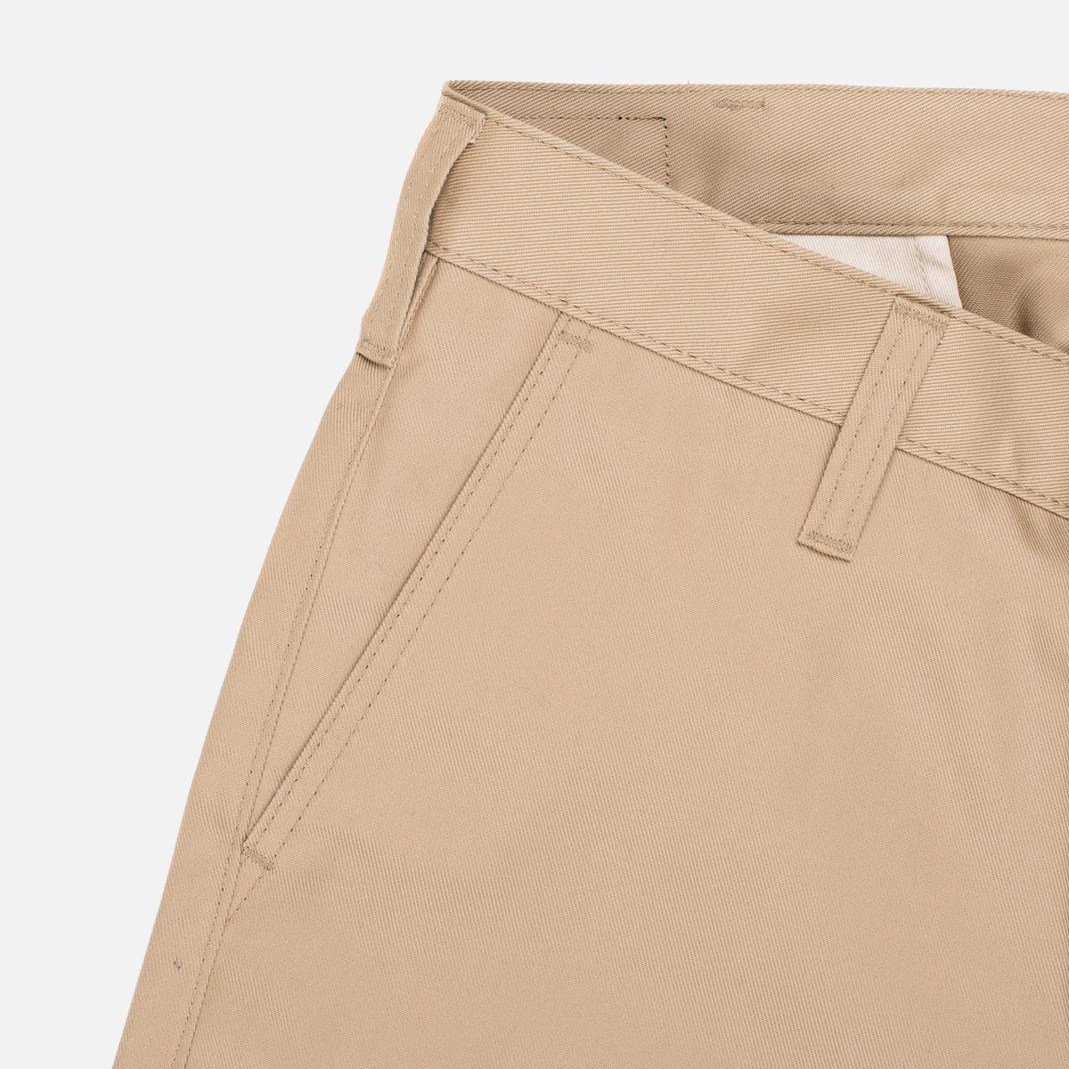 IH-717-KHA - 9oz Mercerised Selvedge Cotton Chinos - Khaki