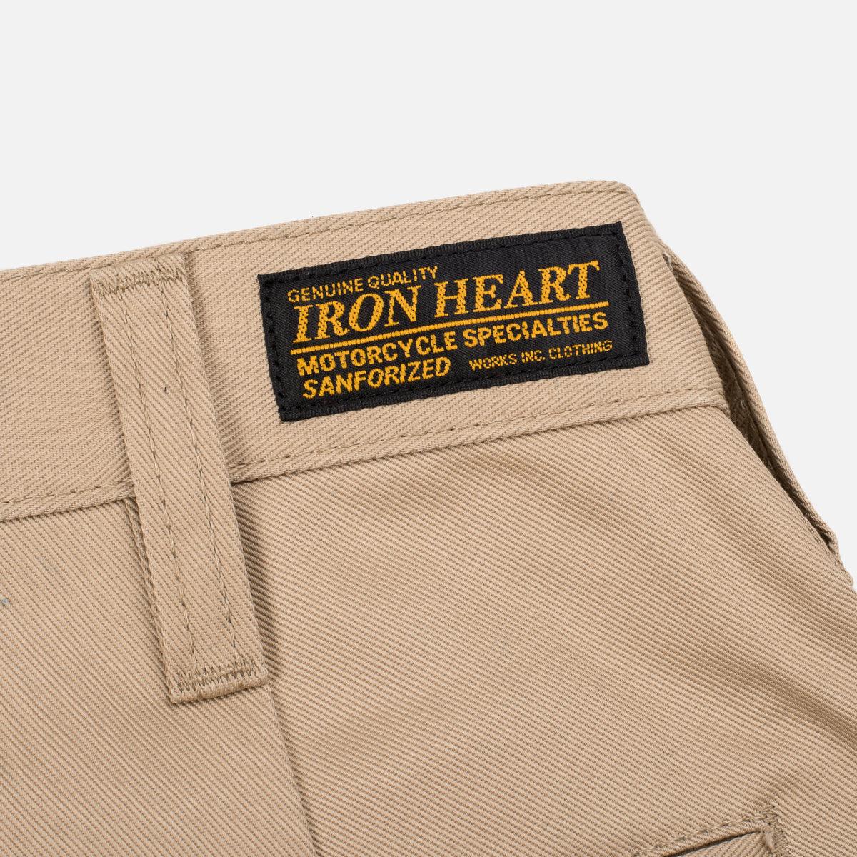 IH-717-KHA - 9oz Mercerised Selvedge Cotton Chinos - Khaki