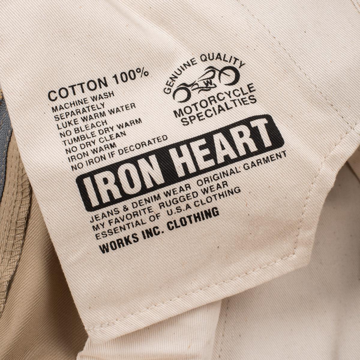 IH-717-KHA - 9oz Mercerised Selvedge Cotton Chinos - Khaki