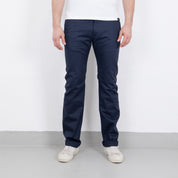 IH-721-NAV - 9oz Mercerised Selvedge Cotton Slim Tapered Chino - Navy