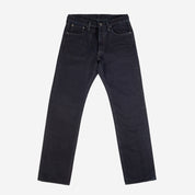 IH-634S-142OD - 14oz Selvedge Denim Straight Cut Jeans - Indigo Overdyed Black