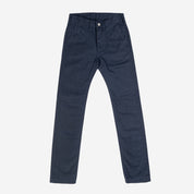 IH-721-NAV - 9oz Mercerised Selvedge Cotton Slim Tapered Chino - Navy