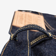IH-888S-18 - 18oz Vintage Selvedge Denim Medium/High Rise Tapered Cut Jeans - Indigo