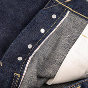 IH-888S-18 - 18oz Vintage Selvedge Denim Medium/High Rise Tapered Cut Jeans - Indigo