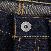 IH-888S-18 - 18oz Vintage Selvedge Denim Medium/High Rise Tapered Cut Jeans - Indigo