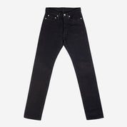IH-888S-SBG - 21oz Selvedge Denim Medium/High Rise Tapered Jeans - Superblack (Fades To Grey)