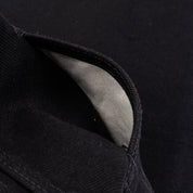 IH-888S-SBG - 21oz Selvedge Denim Medium/High Rise Tapered Jeans - Superblack (Fades To Grey)